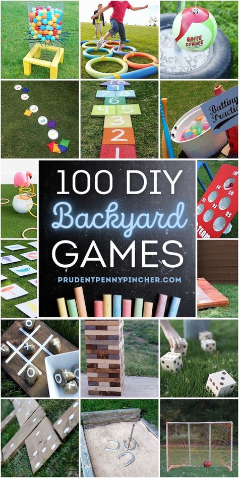 Backyard Games Kids, Uppfostra Barn, Diy Yard Games, Outside Games, Fun Outdoor Games, Backyard Diy, Family Fun Games, Aktivitas Montessori, Yard Games