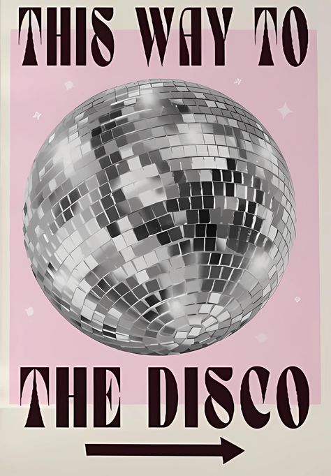 PRICES MAY VARY. 【 Disco poster 】 Vintage posters are framed and frameless, you can choose according to your own favorite, black aluminum frames create immersive 3D effects, make the art look great, buy frameless posters can enjoy the fun of DIY, choose your favorite frame to operate. 【High quality】 HD printing on high-quality canvas, bright colors and clear patterns provide the perfect wall decoration, waterproof, UV, fading and environmental inkjet, is the best choice for decoration. 【Pink Wal Vintage Disco Poster, Poster For Room Aesthetic, Aesthetic Posters Wall Decor, Pattern Art Aesthetic, Aesthetic Posters For Bedroom, Bedroom Painting Ideas, Frames Aesthetic, Poster On Wall, Disco Ball Poster