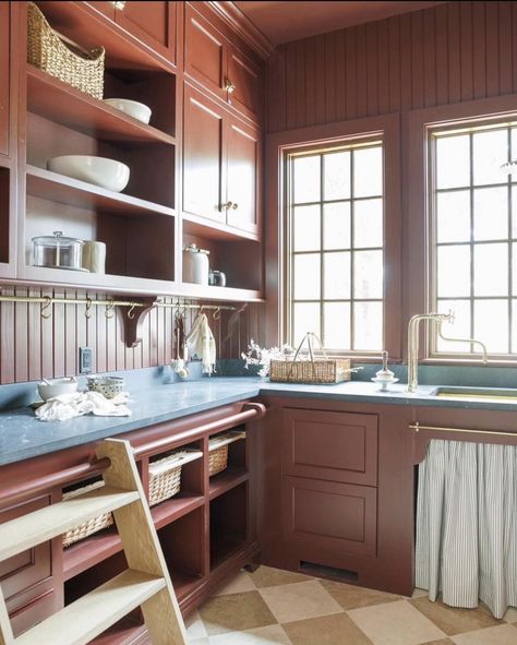 English Butlers Pantry, Skullery Kitchen, Butlers Pantry Mudroom Combo, English Pantry, 1930 Kitchen, House Pantry, Pantry Inspiration, Barn Kitchen, Pantry Remodel