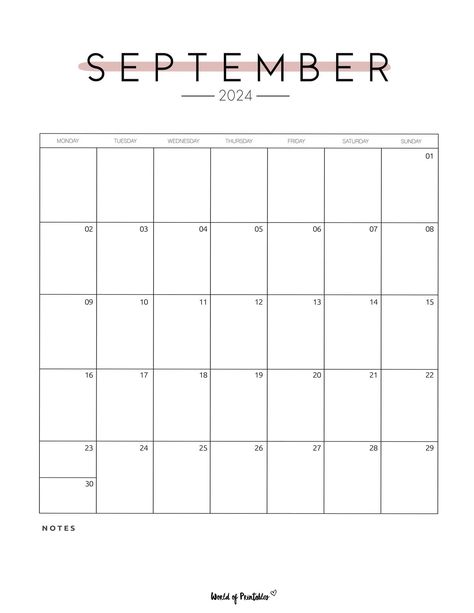 Monthly Planner September 2024, Monthly Calendar Template Aesthetic, September Planner 2024, September Calander Aesthetic, Calender Printables 2024, Schedule Templates Monthly, September Calender 2024, September Calendar 2024 Aesthetic, September 2024 Calendar Printable