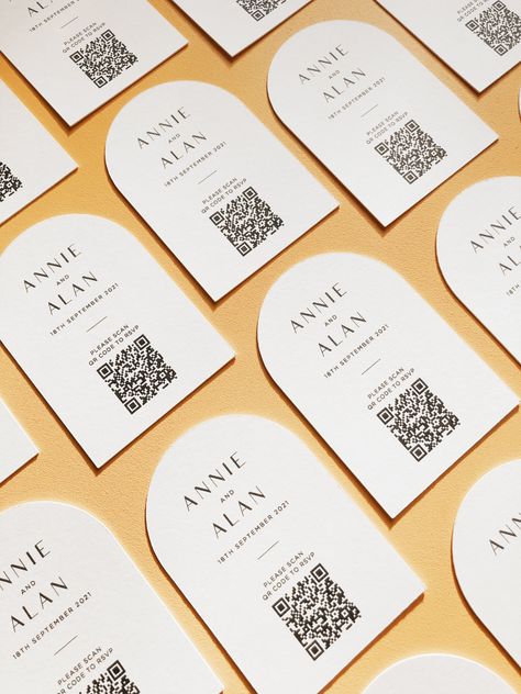 Qr Code Invitation, Rsvp Website, Bridal Shower Photos, Response Cards, Wedding Rsvp, Wedding Invitation Sets, Packaging Design Inspiration, Qr Codes, Wedding Stationary