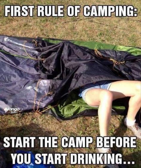 56 Camping Memes That Will Make You Want To Go Camping  #camping #campinglife #campingmemes #memes Festival Camping Hacks, Camping Jokes, Camping Quotes, Jokes Humor, Festival Camping, Humor Hilarious, Drinking Quotes, Camping Humor, Camping Fun