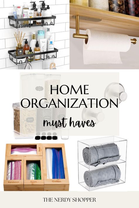 Elevate your space with must-have home organization products from my Amazon storefront! 🏡✨ Whether you’re looking to tidy up your kitchen, streamline your bathroom, or discover new organization hacks, these essentials will help you create a more organized and functional home. Say goodbye to clutter and hello to stylish, efficient spaces.  #homeorganization #lifehacks #bathroomorganization #kitchenorganization  As an Amazon Associate, I earn from qualifying purchases. Amazon Organizer Must Haves, Amazon Home Storage, New Home Must Haves Products, Amazon Home Organization Must Haves, Home Organization Amazon, Amazon New Home Must Haves, Amazon Home Hacks, Amazon House Must Haves, Amazon Organization Must Haves