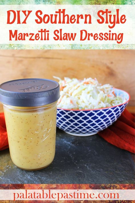 DIY Marzetti Southern Style Slaw Dressing is a copycat recipe for the Southern Style version of Marzetti's coleslaw dressing. via @suelau1 Copycat Marzetti Slaw Dressing, Marzetti Coleslaw Recipe, Marzetti Slaw Dressing Recipes, Spinach Salad Recipes Dressing, Homemade Slaw Dressing, Sweet Coleslaw Recipe, Food Dressing, Southern Coleslaw, Coleslaw Dressing Recipe