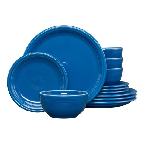 Fiesta 12 Piece Coupe Bistro Dinnerware Set & Reviews | Wayfair Kitchen Assories, Bistro Salad, Fiesta Colors, Fiesta Dinnerware, Color Glaze, Coffee Table Accents, Bistro Set, Dinnerware Set, Salad Plates