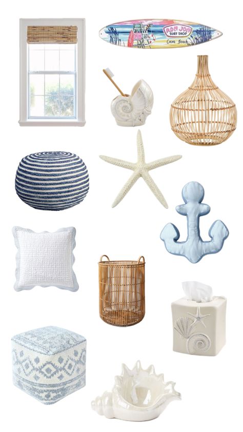 #beach#preppy#room decor Dorm Room Beach Theme, Charleston Room Decor, Sea Salt Sand Bedroom, Cute Beachy Room Ideas, Sea Salt Sand Room, Room Collage Ideas, Blue Beachy Room, Preppy Beach Decor, Beach Preppy Room