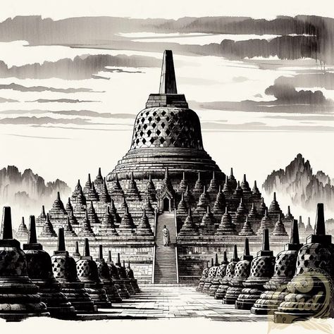 https://card9.com/ai/borobudur-temple-magelang Borobudur Art, Borobudur Temple, Inktober 2024, Cats Art Drawing, Background Wedding, Tv Units, July 15, Cat Art, Bed Sheets