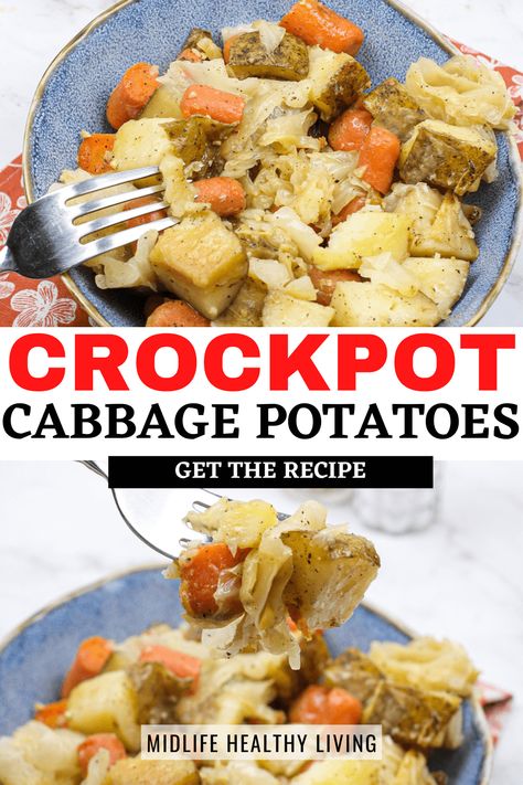 Crockpot Cabbage Potatoes and Carrots Instapot Cabbage Potatoes And Carrots, Cabbage Potatoes Carrots Easy Recipes, Crockpot Cabbage Potatoes And Carrots, Cabbage Carrots And Potatoes Crock Pot, Cabbage Cooked In Crockpot, Cabbage And Red Potato Recipes, Cabbage Carrots And Potatoes Instant Pot, Boiled Cabbage Potatoes And Carrots, Cornbeef Cabbage And Potatoes Crockpot