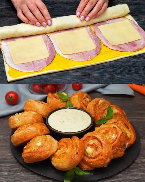 The Puff Pastry Sensation That's Driving the World Crazy - Greenku Recipes Stove Top Bread Recipe, Puff Pastry Snacks, Bechamel Sauce Recipe, Layered Pasta, Savory Puff Pastry, Zucchini Cakes Recipe, Corn Fritter Recipes, Cheese Puff, Cheese Puff Pastry