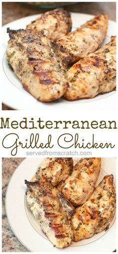 Super easy Mediterranean Grilled Chicken Breasts: Mediterranean Grilled Chicken, Chicken Thights Recipes, 1000 Calorie, Easy Mediterranean Diet Recipes, Resep Diet, God Mad, Grilling Chicken Breast, Grilled Chicken Recipes, Diet Vegetarian