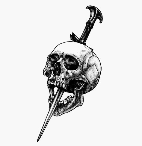 Skull And Cross Swords Tattoo, Skull Knife Tattoo, Medieval Skull, Et In Arcadia Ego, Small Skull Tattoo, Nicolas Poussin, Pirate Tattoo, Knife Tattoo, Armband Tattoos