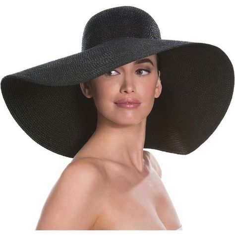 Eric Javits Floppy ($350) ❤ liked on Polyvore featuring accessories, hats, black, beach hat, band hats, brim sun hat, brimmed hat and sun blocking hats Floppy Hat Outfit, American Hats, Black Floppy Hat, Black Fedora Hat, Floppy Straw Hat, Floppy Beach Hat, Derby Hats Fascinators, Hats Black, Black Fedora