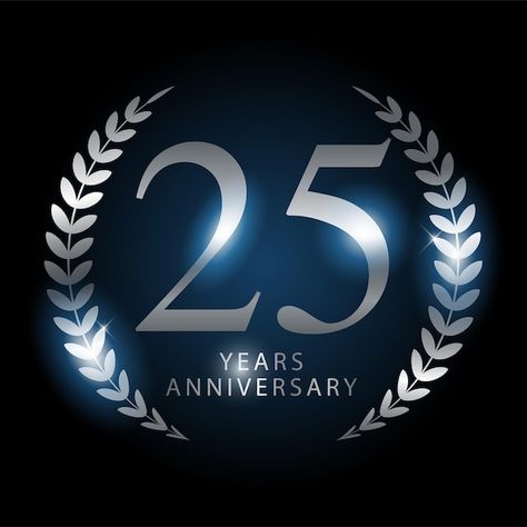 Editing Frame, Anniversary 25 Years, Anniversary Logos, Birthday 25, 25 Anniversary, Birthday Logo, Five Year Anniversary, 25 Year Anniversary, Family Stock Photo