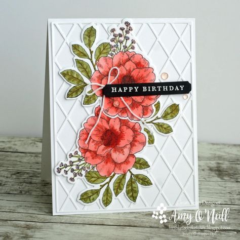 Stampin Up Birthday Cards, Cottage Rose, Rosé Birthday, Rose Cottage, Stamping Up Cards, Get Well Cards, Wild Roses, Stamping Up, Happy Birthday Cards