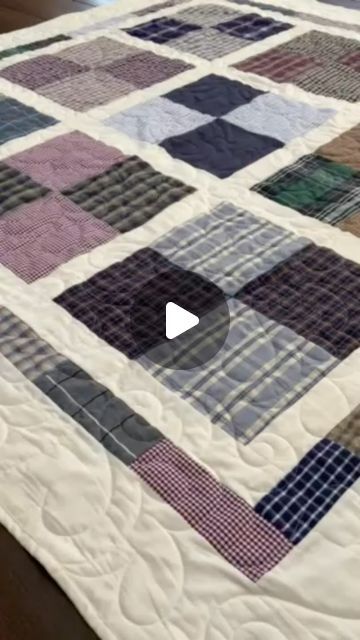 Sweet on Stitches Memory Quilt Maker Sherie Mckenna on Instagram: "🌟 **Honoring Precious Memories: A Tribute to Father’s Shirts** 🌟  We recently had the privilege of creating four memory quilts for our client and her three sisters, crafted from their beloved father’s shirts who passed away. 💖  Our client shared, “I have been hesitant to just turn over my precious box of his shirts to just anyone, but this called to me.” We are deeply honored to have been entrusted with such cherished keepsakes and to have been able to bring their vision to life.  Upon receiving the quilts, our client shared, “In addition to your gift of making quilts, you are also lovingly healing our grief. Thank you.” These words touched our hearts and reaffirmed the profound impact our work can have on others during Golf Shirt Memory Quilt, Memorial Quilts From Clothes, Memory Quilt Ideas, Golf Quilt, Memory Tshirt, Memorial Blanket, Making Quilts, Memory Blanket, Memory Quilts