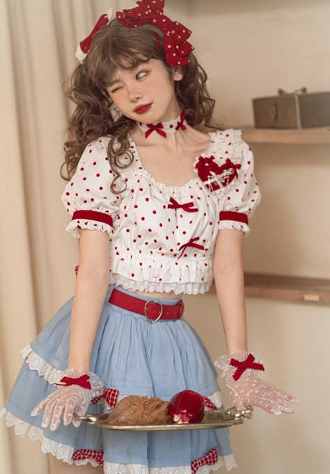 Lovecore Dress, Lovecore Outfits, Sweetheart Outfit, Lovecore Fashion, Bowl Cake, Mini Skirt Set, Kawaii Fashion Outfits, Kawaii Clothes, Lolita Fashion