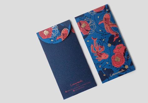 Crossroads Red Envelope on Behance Red Envelope Design, Ang Pao, Chinese New Year Design, Name Card Design, Branding Design Packaging, Red Pocket, Red Packet, Stationary Design, New Year Designs