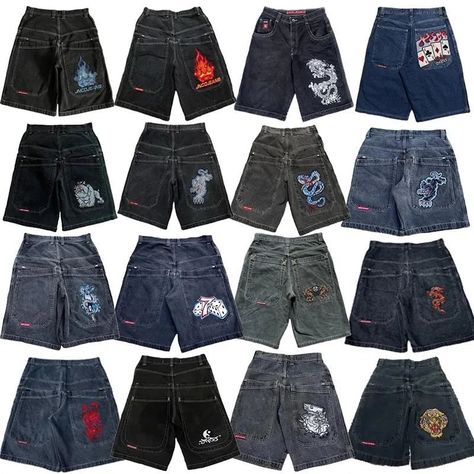 Throwback to the Y2K vibes with our JNCO Baggy Denim Shorts! Perfect for summer, these Harajuku-inspired jorts blend vintage patterns with hip hop streetwear flair. Unisex and ultra-cool. Grab yours now at Ravenaura #Y2KFashion #BaggyJeans #streetwearfashion r #VintageVibes #JNCO” Baggy Denim Shorts, Shorts Streetwear, Hip Hop Vintage, Gothic Men, Mens Denim Shorts, Baggy Denim, Jean Vintage, Style Hip Hop, Y2k Jeans