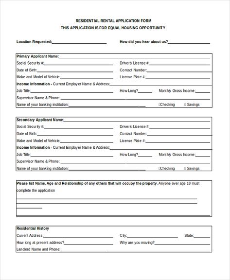 Apartment Application Form Check more at https://nationalgriefawarenessday.com/13777/apartment-application-form Apartment Application, Passport Application Form, School Admission Form, Employee Evaluation Form, Evaluation Employee, Apartment Management, Passport Application, Form Example, Employment Application