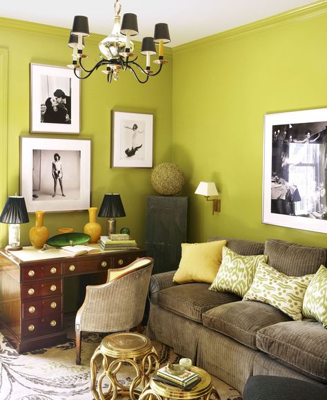 1972: Avocado Green Popular Interior Paint Colors, Green Walls Living Room, Lime Green Walls, Blue Walls Living Room, Most Popular Paint Colors, Green Wall Color, Printed Pillows, Popular Paint Colors, Green Walls