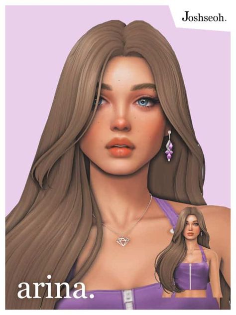 Sims 4 Long Hair CC: Straight, Wavy, Braids & More - We Want Mods Sims 4 Cc Mom Hair, Sims 4 Claw Clip Hair, Sims 4 Long Hair, Wavy Braids, Hair Ts4, Sims Outfits, Female Sims, Cc Folder, Mod Hair