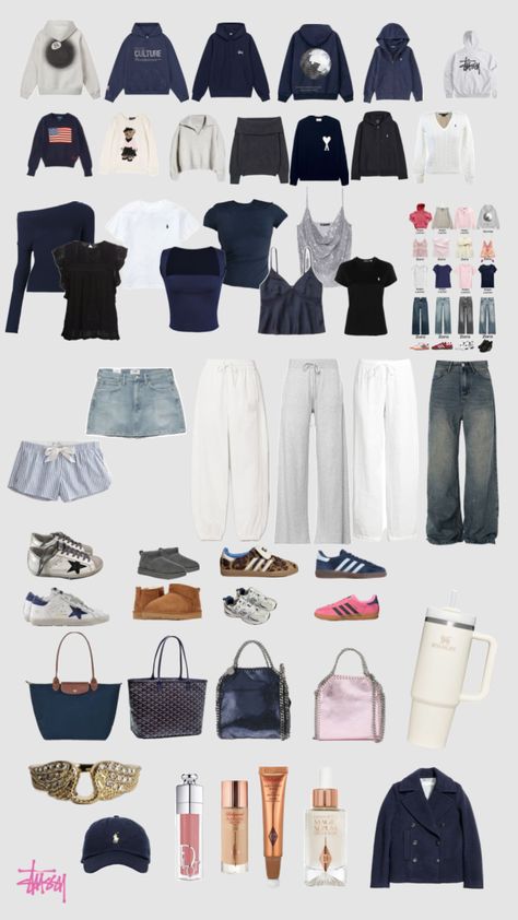 Stockholm Style Capsule Wardrobe, Cute Clothes Collage, Stolckom Aesthetic, Winter Outfits Cold School, Wish List Clothes, Poland Outfits, Pants Collage, Outfit Inspo Collage, Outfit Ideas For School Dress Code