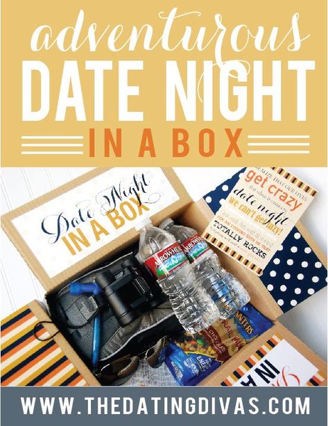 Adventures Date Night ideas. My spouse will love these! www.TheDatingDivas.com/?utm_content=buffer517b7&utm_medium=social&utm_source=pinterest.com&utm_campaign=buffer Date Night Basket, Surprise Date, Date Night Gifts, Cute Date Ideas, The Dating Divas, Dating Divas, Date Night In, Date Night Ideas, Diy Spring