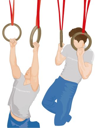 Gymnastic Rings Workout, Ring Workout, Ring Exercises, Rings Workout, Gym Rings, Calisthenics Workout Plan, Iron Gym, Gymnastics Rings, Flexibility Yoga