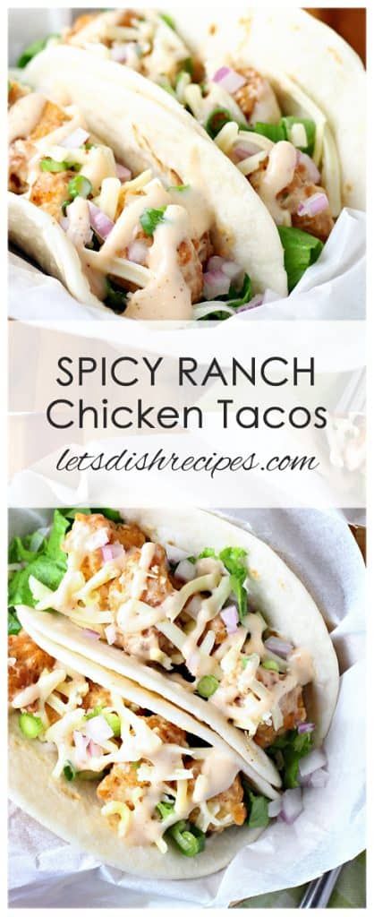 Spicy Ranch Chicken, Creamy Ranch Sauce, Ranch Chicken Tacos, Chicken Ranch Tacos, Ranch Recipes, Spicy Ranch, Recipes Spicy, Ranch Sauce, Creamy Ranch