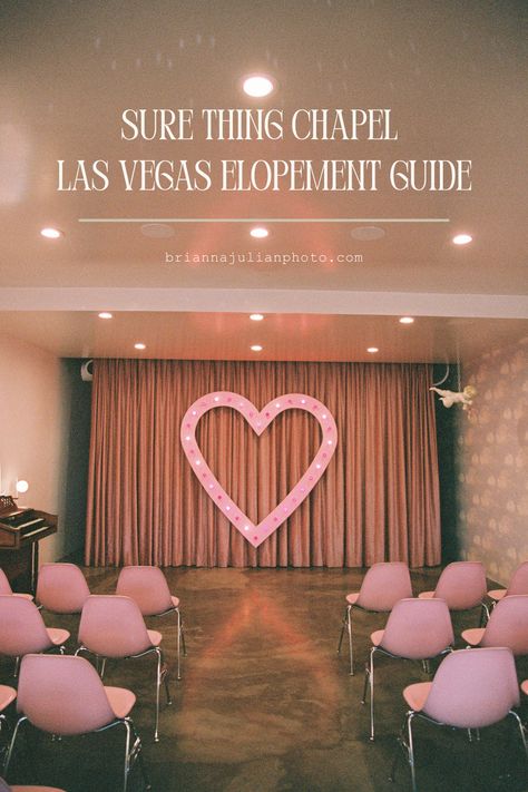 If you're thinking about having a Sure Thing Chapel wedding or elopement, then this guide is perfect for you! You'll find all the details needed to elope there, as well as Vegas elopement ideas, Vegas elopement outfit inspiration, and Vegas elopement photography! Book Bri as your Las Vegas elopement photographer at briannajulianphoto.com! Simple Vegas Wedding, Sure Thing Chapel Elopement, Vegas Elopement Announcement, Las Vegas Chapel Wedding, Vegas Wedding Inspiration, Sure Thing Chapel Las Vegas, Vegas Elopement Aesthetic, Vegas Wedding Reception Ideas, Las Vegas Wedding Aesthetic