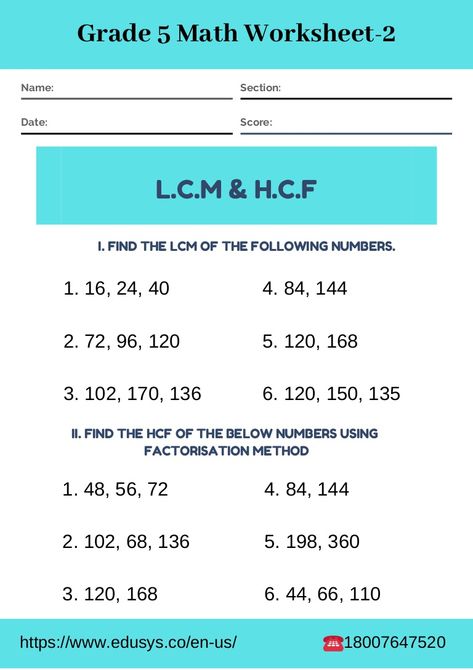 homophones for class 5 Hcf And Lcm Worksheet, Lcm Worksheet, Hcf And Lcm, 5th Grade Math Worksheets, Grade 5 Math Worksheets, 5th Grade Worksheets, Math Spiral Review, Math Practice Worksheets, Math 5