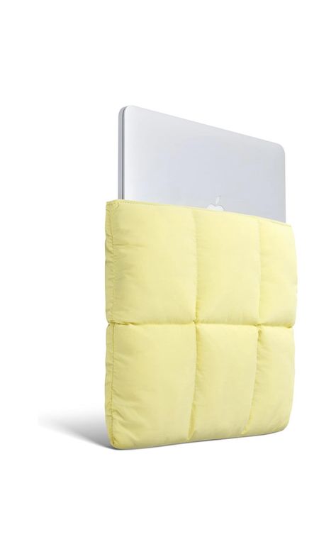 PUFF LAPTOP SLEEVE, MACBOOK AIR, MAKBOOK PRO Puffy Laptop Sleeve, Puffy Design, Laptop Carrying Case, Lime Yellow, Macbook Pro 13 Inch, Interior Dimensions, Macbook Air 13, Laptop Case, Tablet Laptop