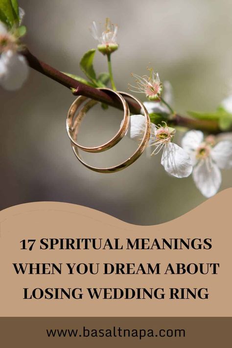 17 Spiritual Meanings When You Dream About Losing Wedding Ring The Vow, Relationships Are Hard, Dream Meanings, Dream Interpretation, Spiritual Meaning, Silver Wedding Rings, You Dream, Gold Wedding Rings, Eternal Love