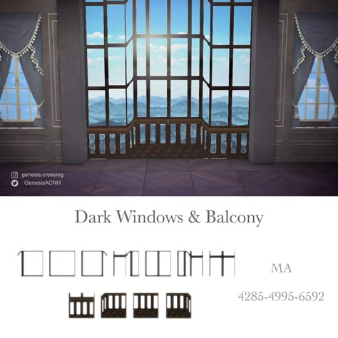 Acnh Windows Code, Acnh Wall Code, Acnh Medieval, Castle Island, Kitchen Window Design, Cat Stain, Animals Crossing, Acnh Design, Animal Crossing Qr Codes Clothes