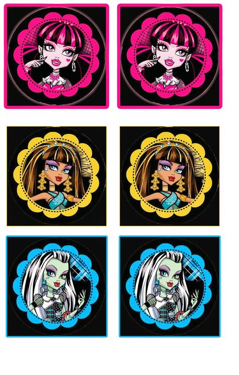 Monster High Party Ideas, Monster High Printables, Monster High Cupcakes, Monster High House, Monster High Cake, Monster High Birthday Party, Printable Cupcake Toppers, Slumber Party Games, Monster High Pictures