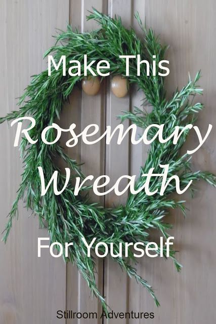 Rosemary Wreath Diy, Rosemary Diy, Herb Journal, Rosemary Bush, Rosemary Wreath, Christmas Decorating Hacks, Herb Wreath, Winter Wreath Diy, Floral Boutique