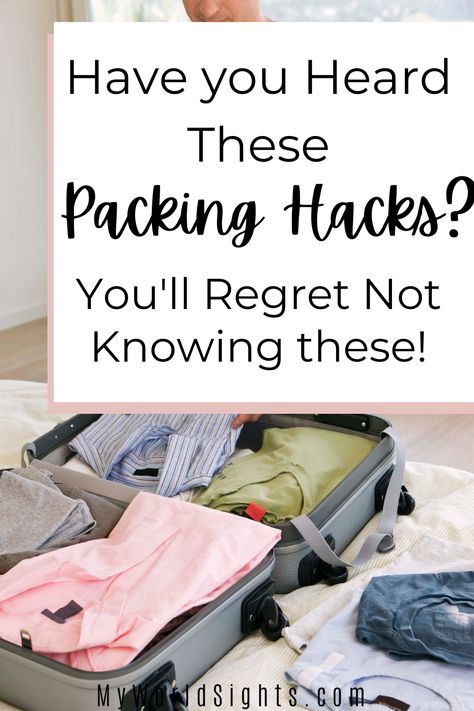 How To Pack Efficiently Travel Hacks, How To Pack Suitcase Tips, Holiday Packing Tips, Organizing Packing For Vacation, Packing A Suitcase For A Week, Folding Clothes For Carry On, Suitcase Packing Tips Winter, Packing Tips Suitcase, Packing Tricks Travel