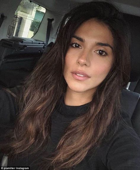 Happy: The actress is happily engaged to filmmaker Tyson Mullane and is a loving mother to her two sons, Isaiah Loyola and Lennox Miller Mom With Brown Hair, Mom Face Claims, Women With Brown Hair, Credence Aesthetic, Actresses With Brown Hair, Pia Miller, Happily Engaged, Werewolf Romance, Loving Mother