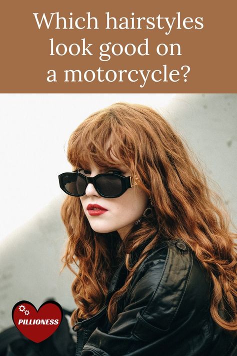 How do you choose a hairstyle that’ll work on a #motorcycle? You could learn by trial and error (like I did) or just take my advice and avoid the disasters: https://bit.ly/motorcyclehairstyles 🏍 💇 ❤ Hairstyles For Motorcycle Helmets, How To Wear Your Hair On A Motorcycle, Motorcycle Hairstyles For Women Medium, Biker Hairstyles Women Long, Motorcycle Hairstyles For Women Helmet, Hairstyles For Motorcycle Riding, Biker Chick Hairstyles, Biker Hairstyles Women, Biker Hairstyles