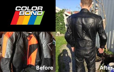 How to Paint a Leather Jacket Black Without Ruining It Jacket Tutorial, Racer Jacket, Carpet Bag, Leather Dye, Rugged Look, Leather Paint, Tough Guy, Fashion Diy, Flight Jacket