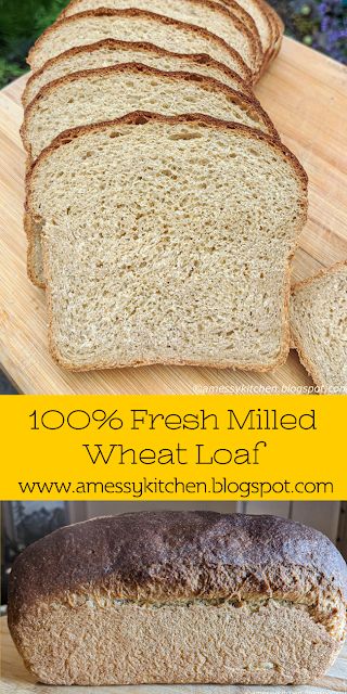 Bread From Fresh Ground Wheat, Wheat Berry Flour Recipes, Fresh Flour Recipes, Ground Wheat Berry Recipes, Fresh Ground Flour Bread Recipe, Whole Grain Flour Recipes, Fresh Milled Flour Sandwich Bread, Freshly Milled Flour Bread, Fresh Milled Wheat Bread Recipes