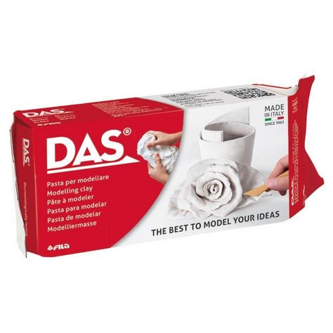 DAS Air Hardening Modelling Clay 500g - White - Das Clay & Modeling Dough, Clay Candle Holders, Modeling Dough, Handmade Napkins, Clay Candle, Albrecht Dürer, Modeling Clay, Molding Clay, Nature Crafts