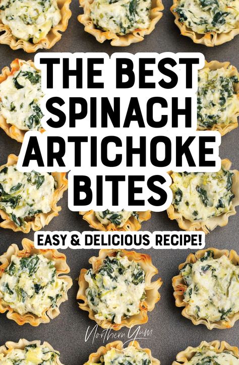 Mini Spinach Dip Cups, Spinach Artichoke Puffs, Spinach Artichoke Tartlets, Spinach Artichoke Dip Bites, Spinach Dip Bites Appetizers, Artichoke Dip Appetizers, Spinach Dip Cups, Spinach Artichoke Appetizer, Spinach Dip Bites