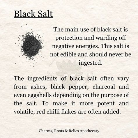 Eggshell Aesthetic, Uses For Black Salt, Making Black Salt, How To Make Black Salt, Black Salt Uses, Hellenic Witchcraft, Black Salt Witchcraft, Black Salt Recipe, Blessing Spell