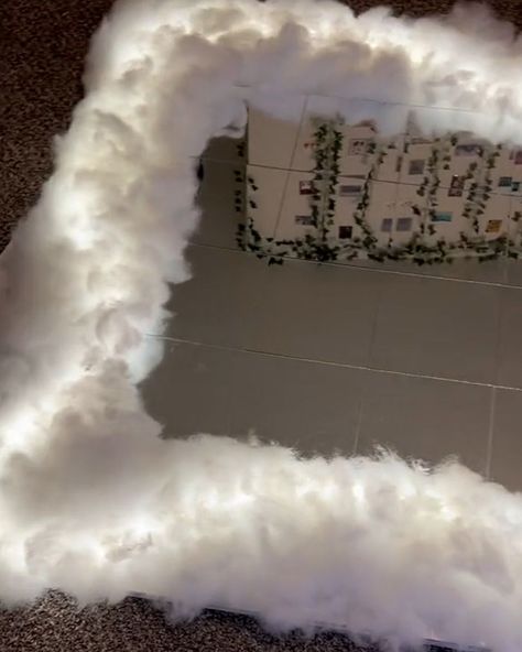 2M views · 308 reactions | Girl makes her DIY mirror with clouds | I didn't realise I needed a cloud mirror till just now... ☁️😍 | By Tyla | Facebook Clouds On Mirror, Cloud Mirror Led Lights, Fake Clouds Diy, Cloud Mirror Diy, Cloud Mirrors, Dance Decor, How To Make Clouds, Cloud Mirror, Spring Dance