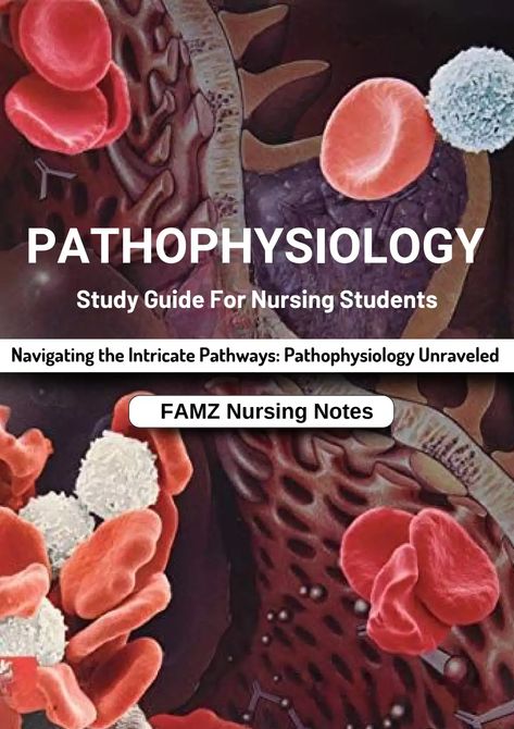 Pathophysiology Nursing Study Guides, Nursing School Notes Study Guides, Pathophysiology Nursing, Nursing School Studying Cheat Sheets, Crna School, Nursing Study Guide, Medical Student Study, Nursing School Studying, Nursing School Notes