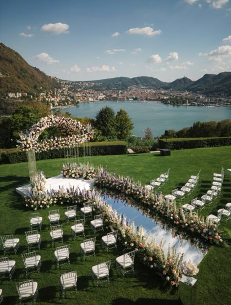 Vincenzo Dascanio, Wedding Venue France, Lake Wedding Venues, Wedding At Lake, Dream Wedding Venues, Lake Como Wedding, Chateau Wedding, Wedding Venue Decorations, Beach Wedding Decorations