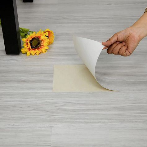 Amazon.com: Peel and Stick Floor Tile, Vinyl Plank Flooring, Natural Wood Look, Self Adhesive Durable and Waterproof for Transfer Bedroom, Kitchen, RV, Bathroom and Living Room, 35in×6in,(10 PCS) : Everything Else Self Adhesive Floor Tiles, Peel And Stick Floor Tile, Best Flooring For Basement, Adhesive Floor Tiles, Glam Bathroom, Peel And Stick Wood, Rv Bathroom, Peel And Stick Floor, Vinyl Floor Tiles