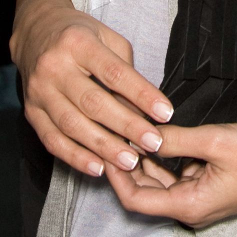 Kim Kardashian Clear, White French Manicure Nails | Steal Her Style White French Manicure Nails, Shellac French Manicure, Kim Kardashian Nails, French Manicure Short Nails, White French Manicure, Kardashian Nails, Nail Art For Kids, Gel French Manicure, White Tip Nails