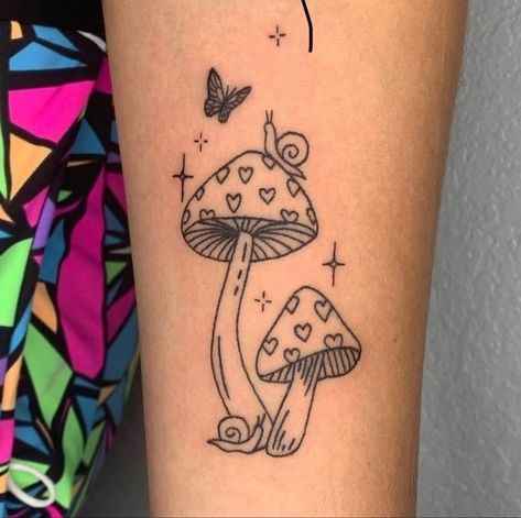 Mushroom Tattoo, Cute Hand Tattoos, Mushroom Tattoos, Dope Tattoos For Women, Discreet Tattoos, Dainty Tattoos, Subtle Tattoos, Dope Tattoos, Little Tattoos